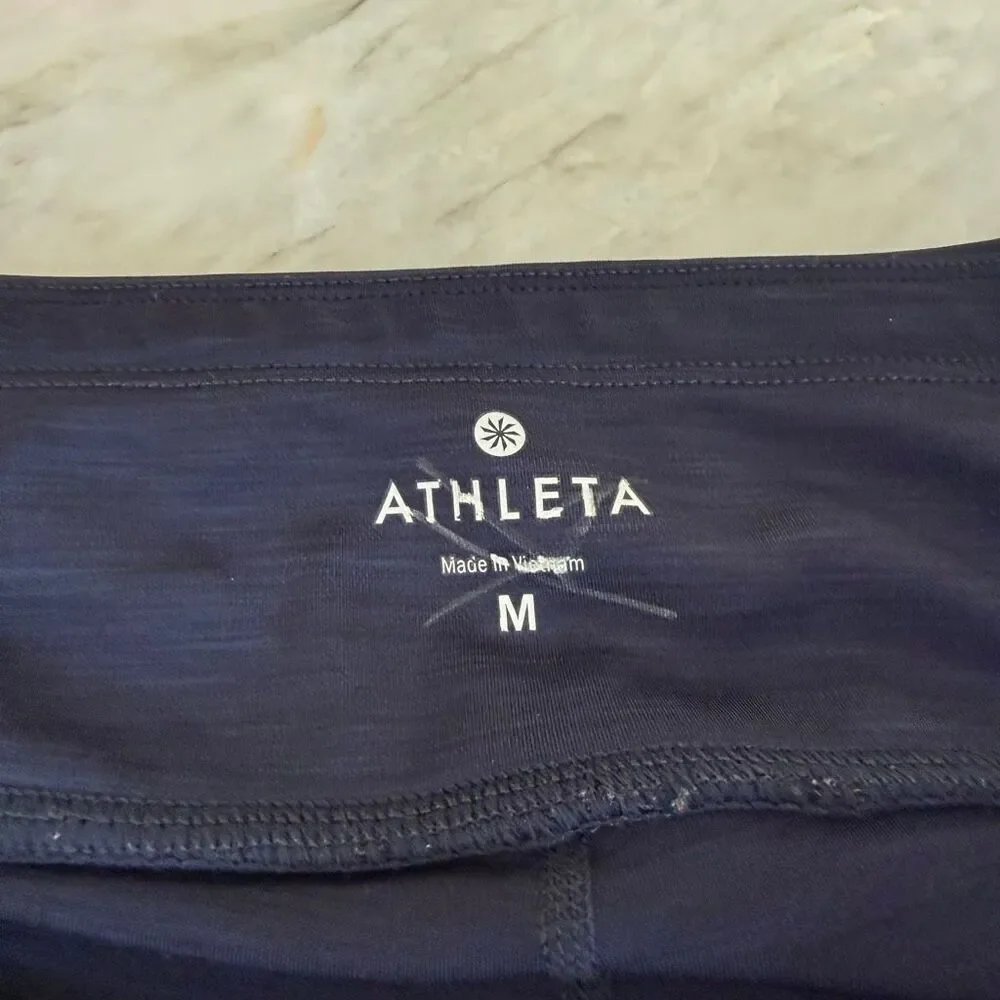 Athleta Sonar Colorblock Capri Leggings women’s size M